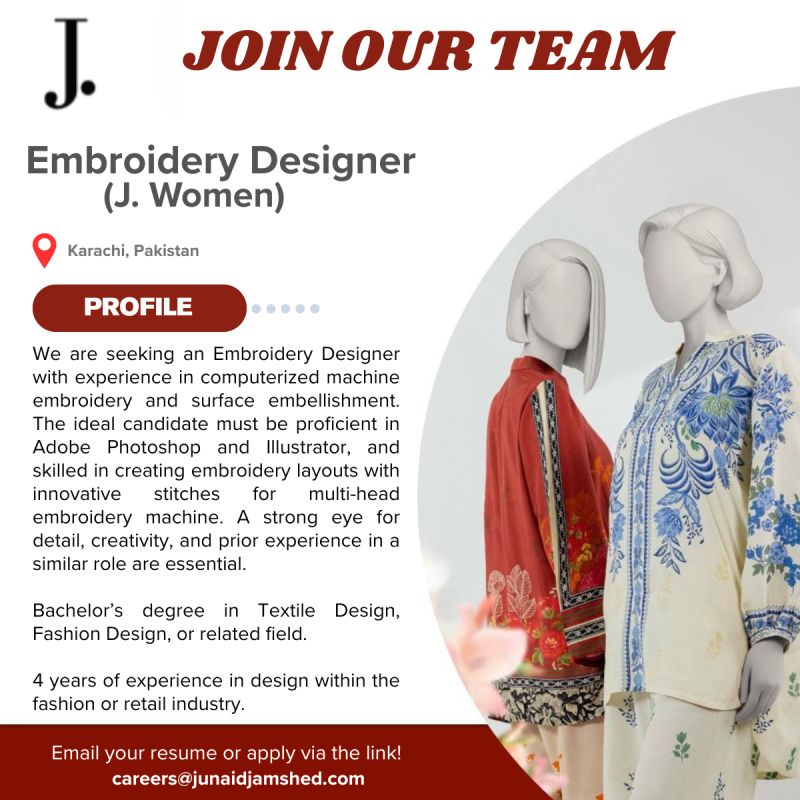Junaid Jamshed Pvt Ltd Jobs July 2025 1