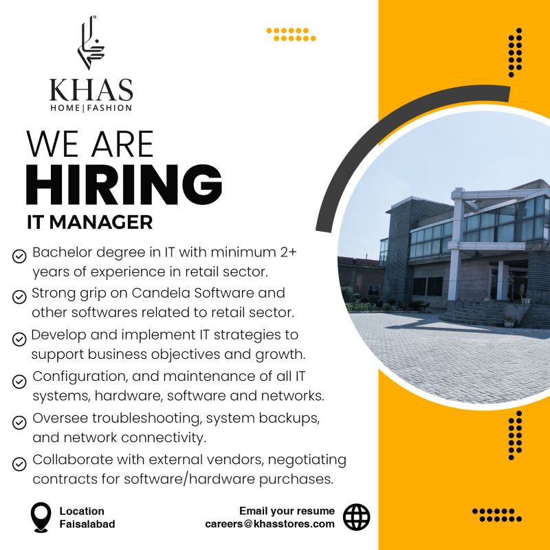 Khas Stores Jobs IT Manager 1