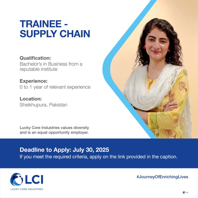 Lucky Core Industries Limited LCI Jobs Supply Chain Trainee 1