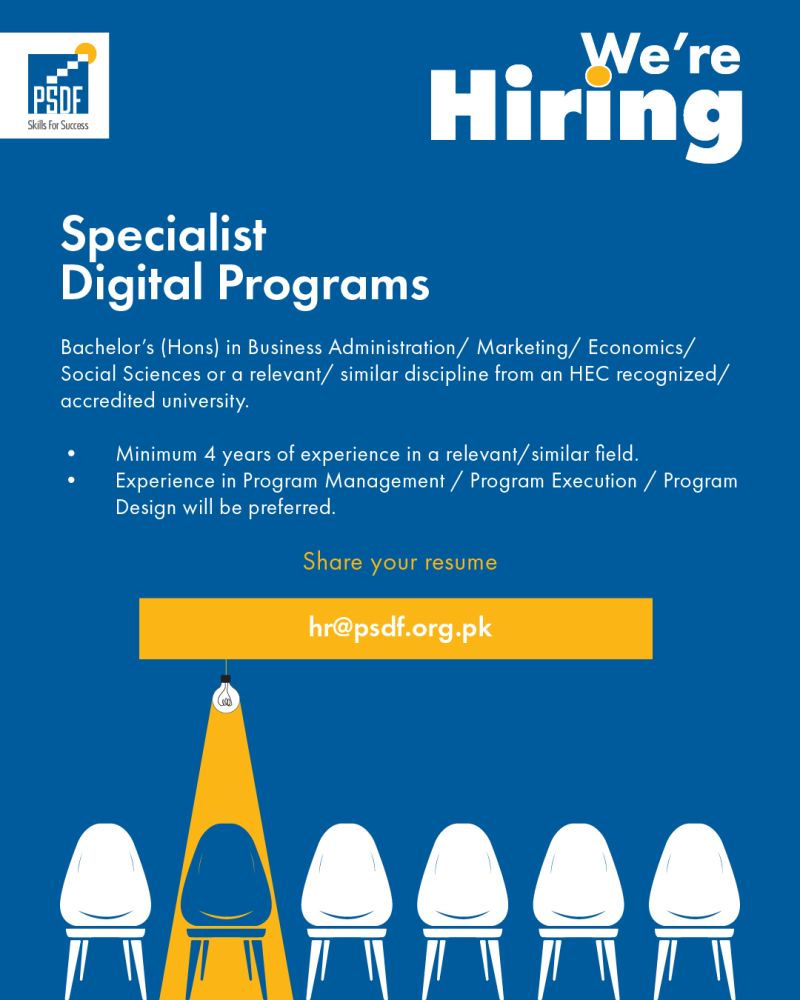 Punjab Skills Development Fund PSDF Jobs July 2025 1