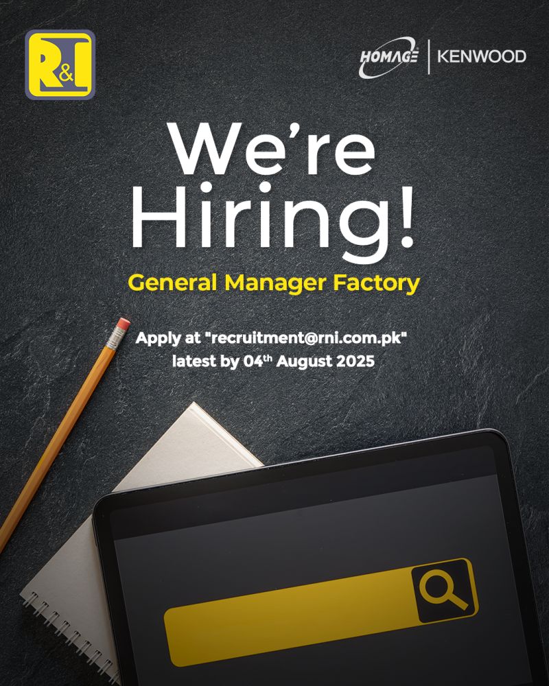 R&I Electrical Appliances (Pvt) Ltd Jobs General Manager 1