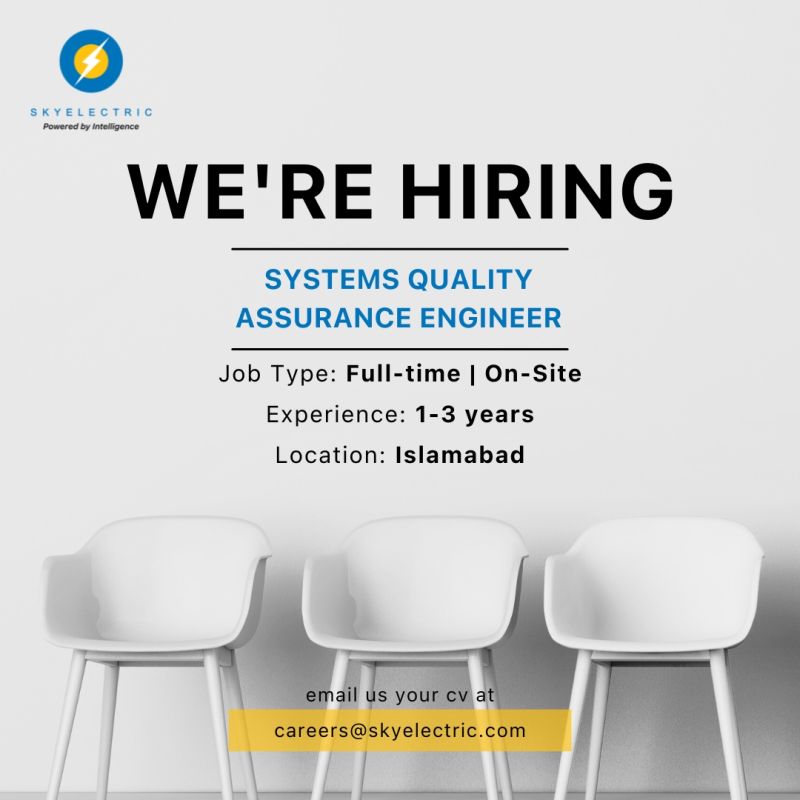 Sky Electric Pvt Ltd Jobs Systems Quality Assurance Engineer 1