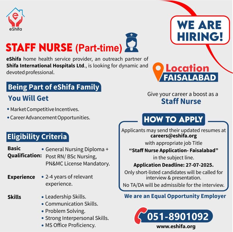 eShifa Jobs Nursing Staff 2