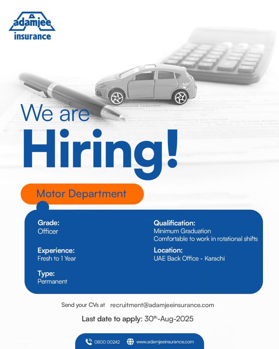 Adamjee Insurance Company Limited Jobs Officer Underwriter 1