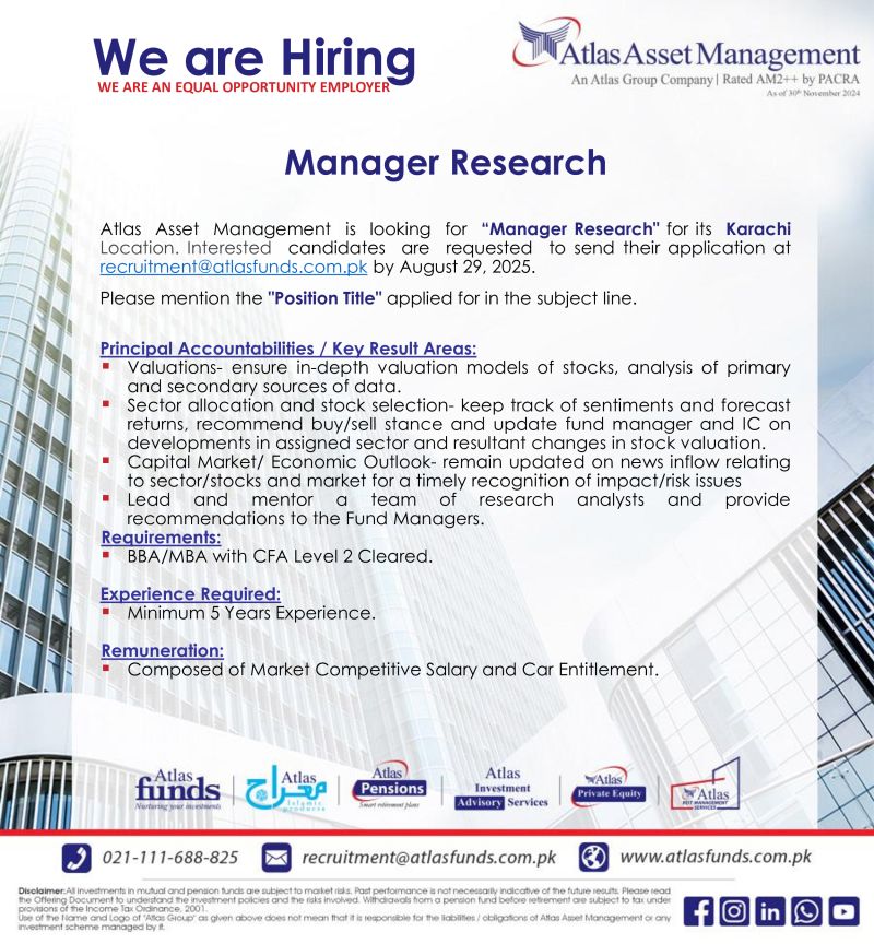 Atlas Asset Management Jobs Manager Research 1