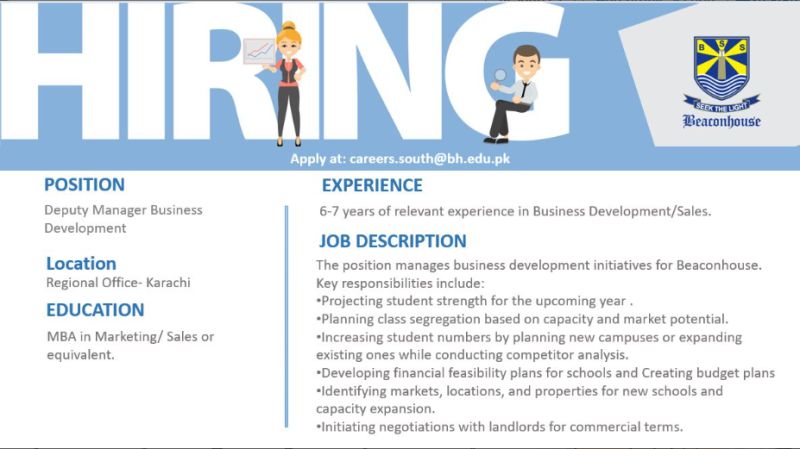 Beaconhouse Group Jobs Deputy Manager Business Development 1