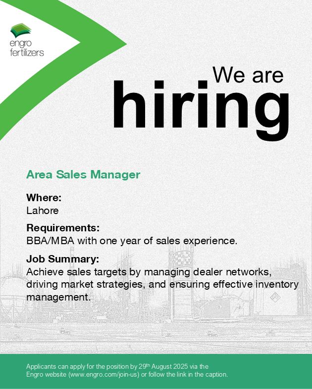 Engro Fertilizers Ltd Jobs August 2025 1