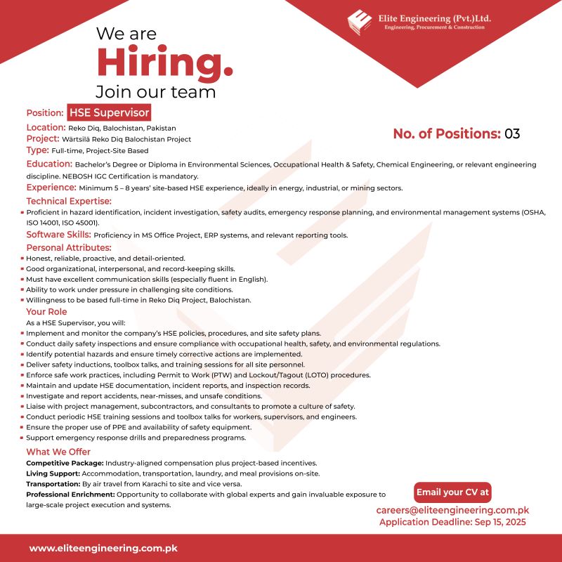 Elite Engineering Pvt Ltd Jobs August 2025 3
