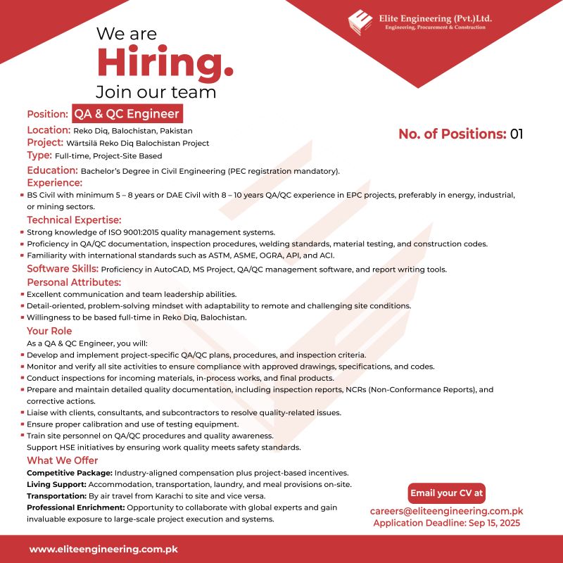 Elite Engineering Pvt Ltd Jobs August 2025 5