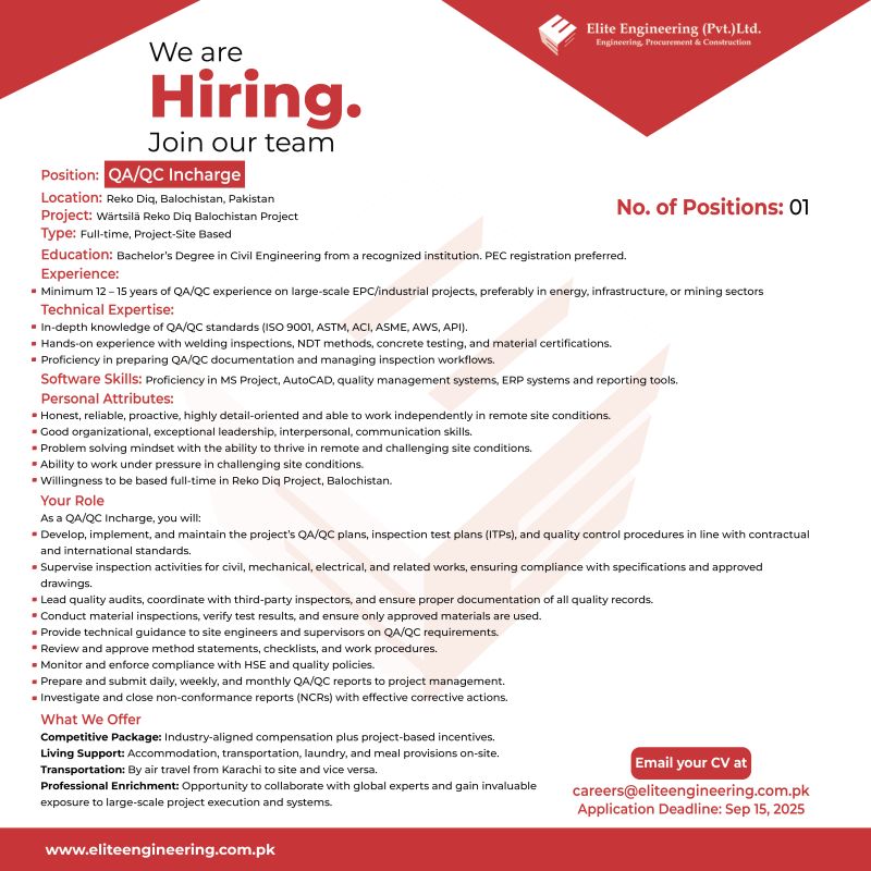 Elite Engineering Pvt Ltd Jobs August 2025 4