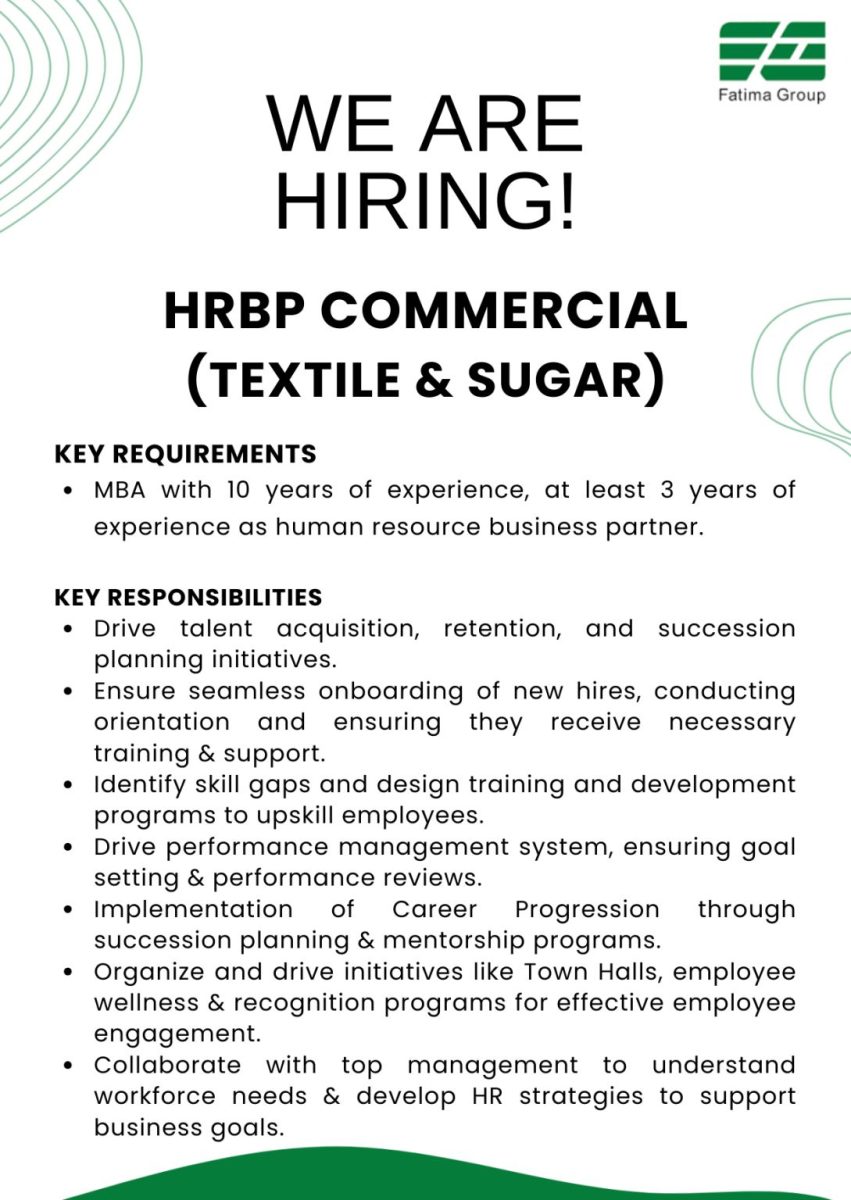 Fatima Group Jobs September 2025 2