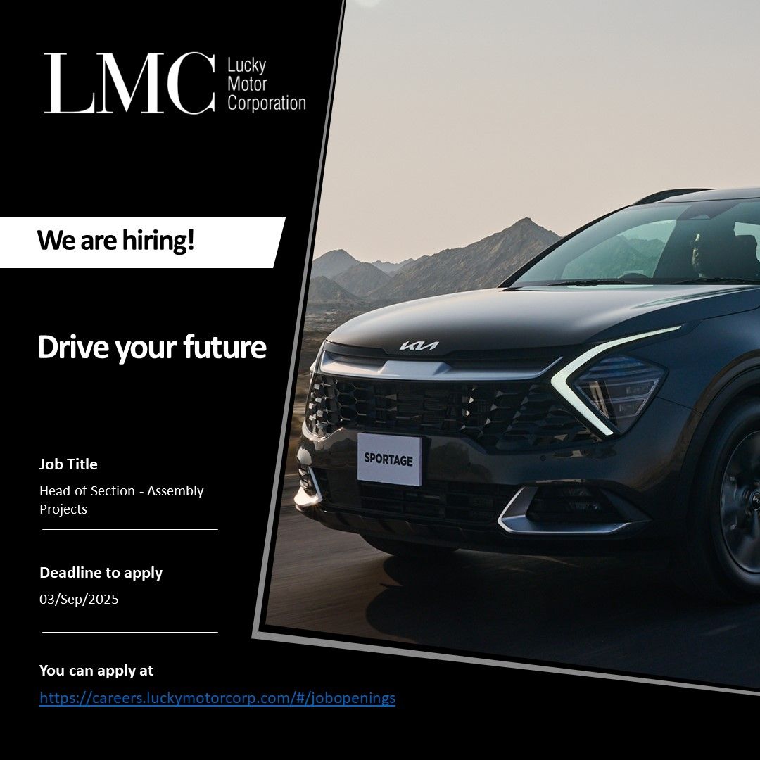 Lucky Motor Corporation Jobs Head of Section / Lead Assembly Projects 1