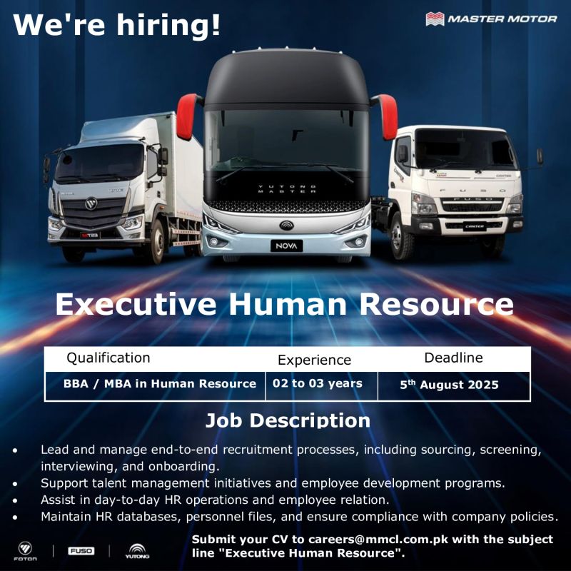 Master Motor Jobs Executive Human Resource 1