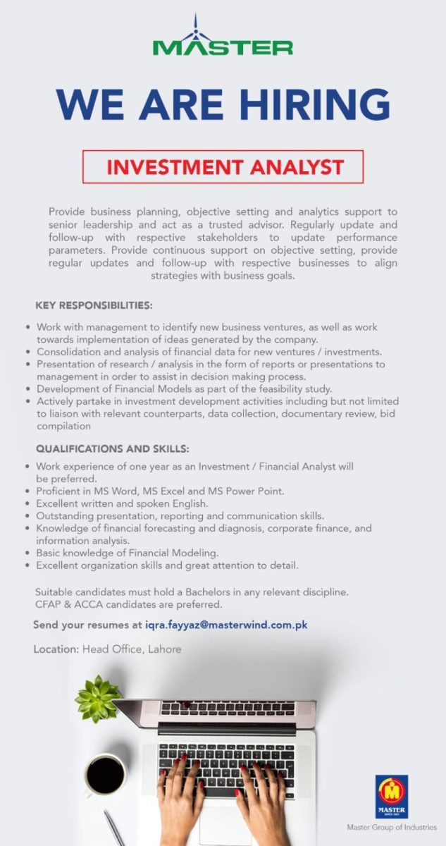 Master Wind Energy Jobs Investment Analyst 1