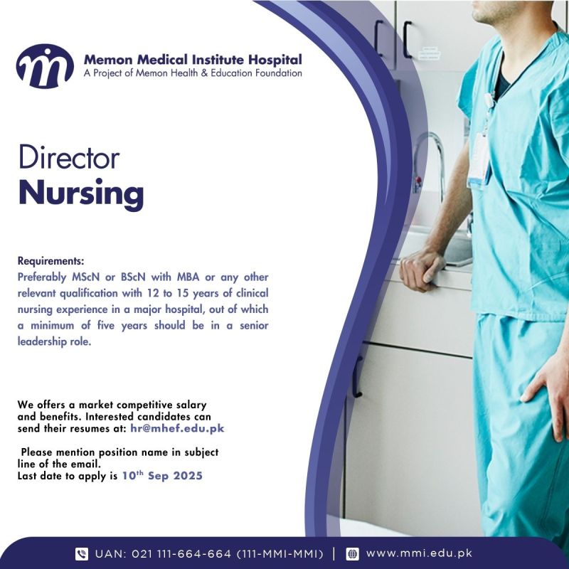 Memon Medical Institute Hopital Jobs September 2025 4