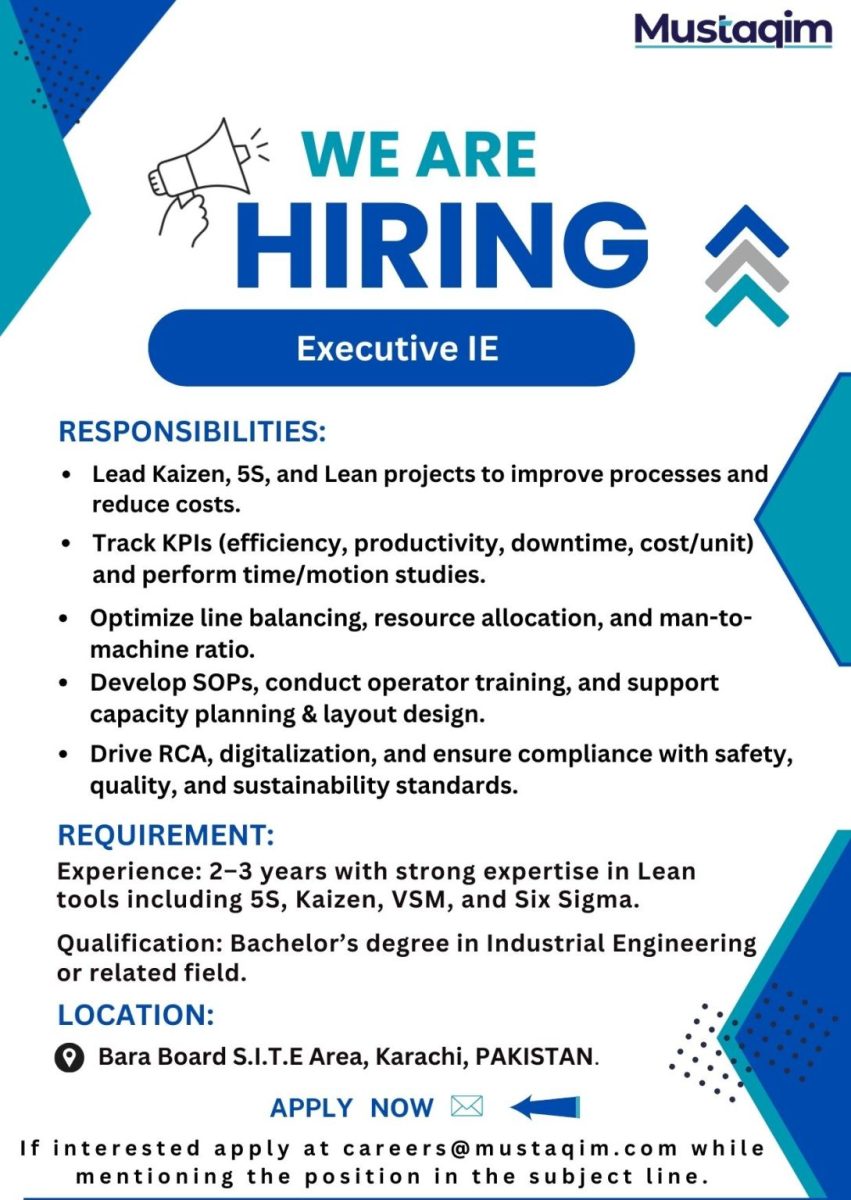 Mustaqim Dyeing & Printing Jobs Executive IE 1