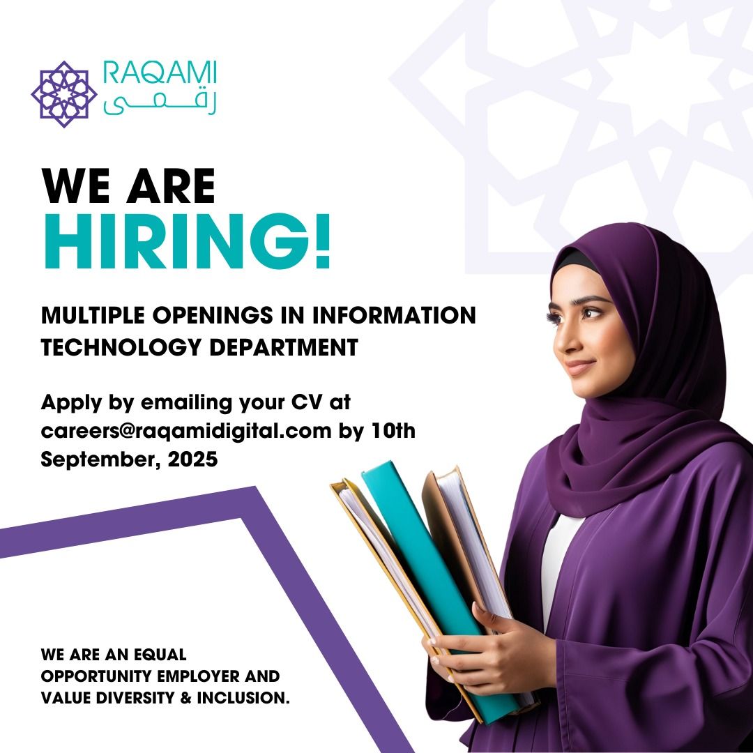 Raqami Islamic Digital Bank Jobs September 2025 1