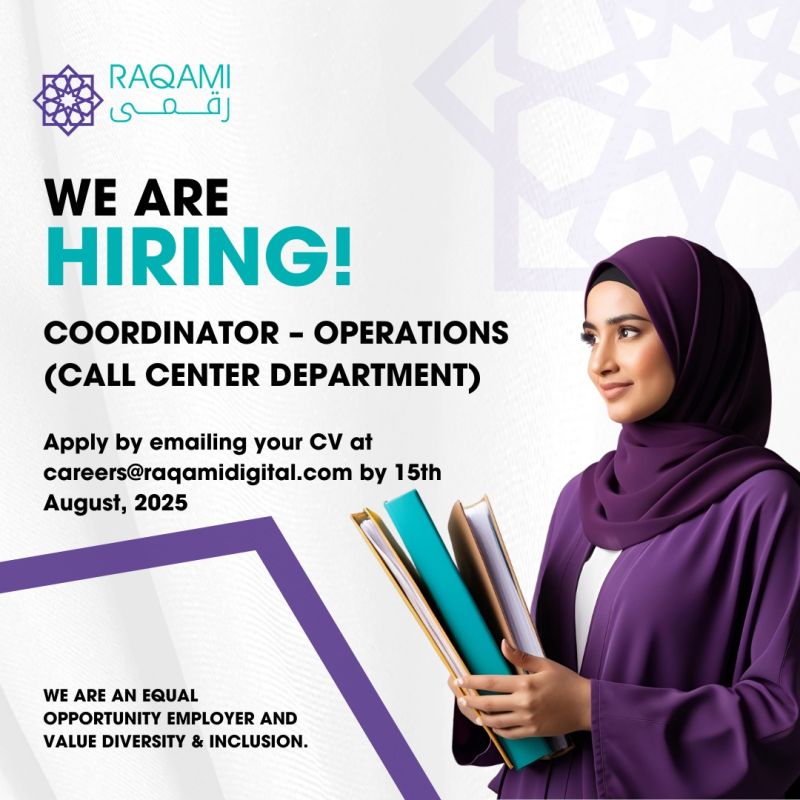Raqami Digital Bank Jobs Call Center Operations Coordinator 1