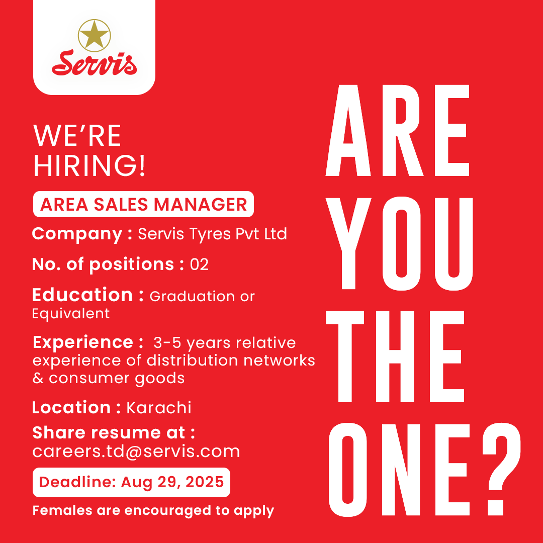 Servis Tyres Pvt Ltd Jobs August 2025 1
