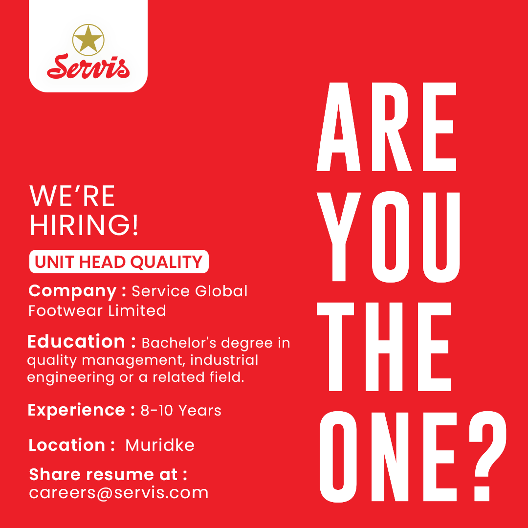 Servis Global Footwear Limited Jobs August 2025 2