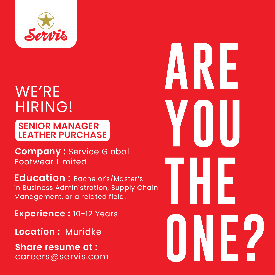 Servis Global Footwear Limited Jobs August 2025 1
