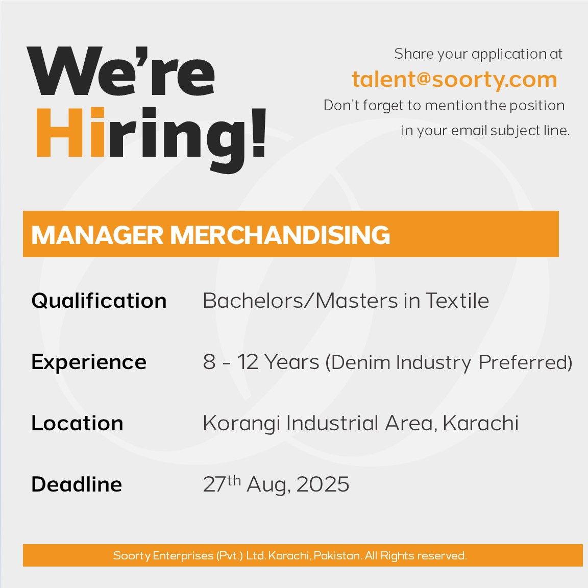 Soorty Enterprises Pvt Ltd Jobs Manager Merchandising 1