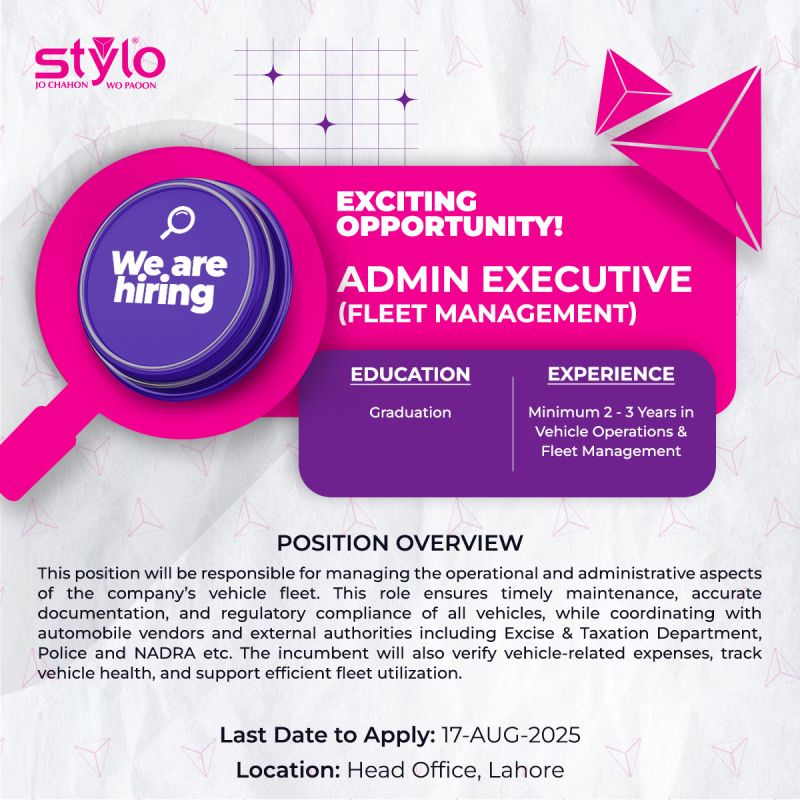 Stylo Pvt Ltd Jobs August 2025 1