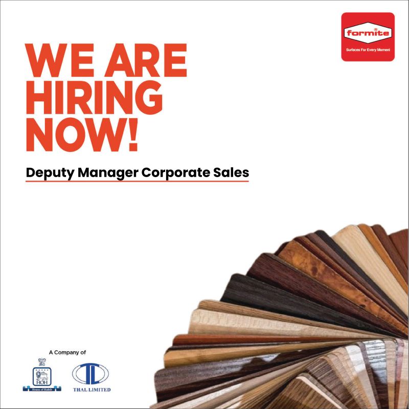 Thal Laminates Jobs Deputy Manager Corporate Sales 1