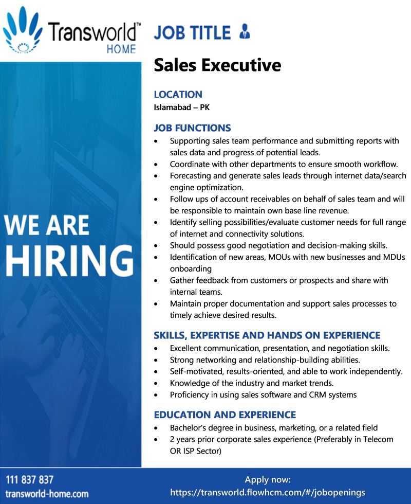 Transworld Home Jobs August 2025 2