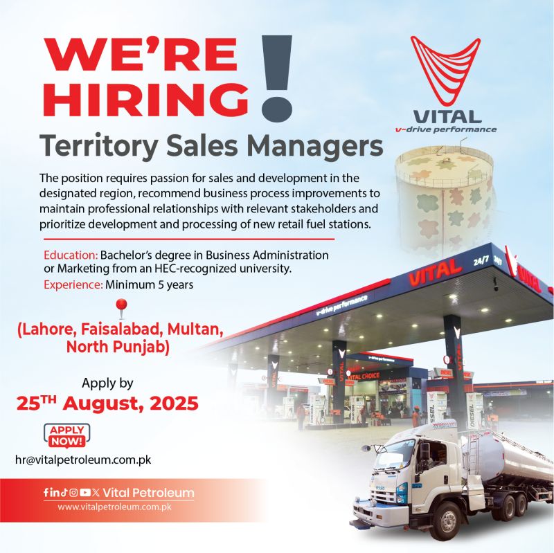 Vital Petroleum Jobs Territory Sales Managers 1