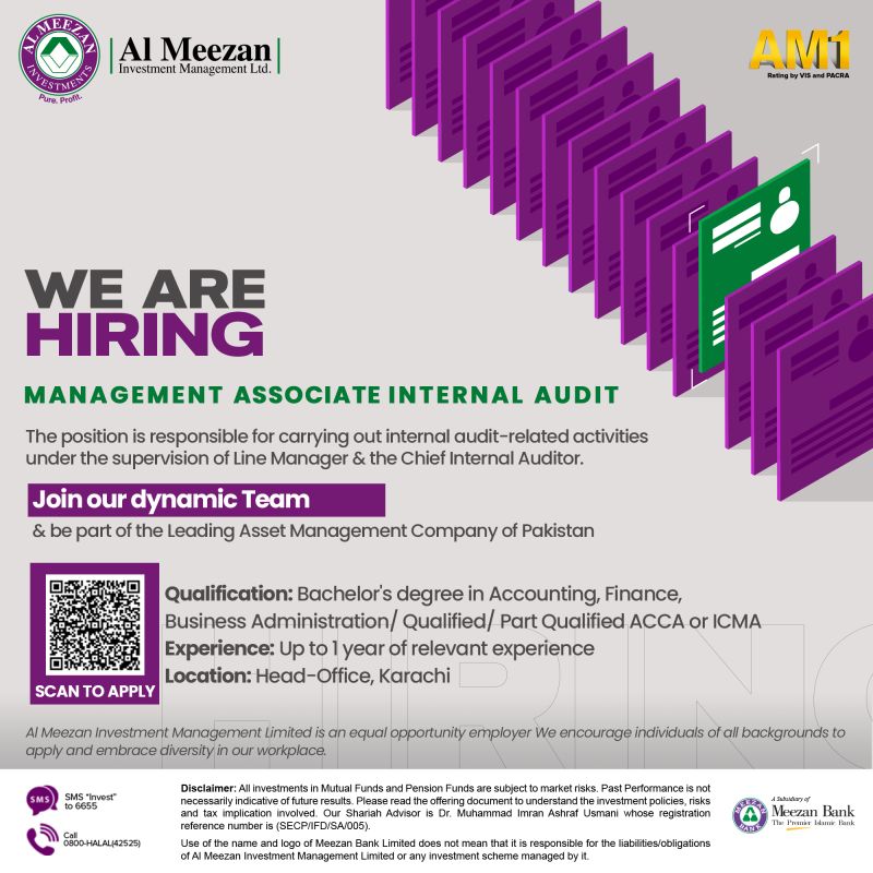 Al Meezan Investments Management Jobs Management Associate Internal Auditor 1