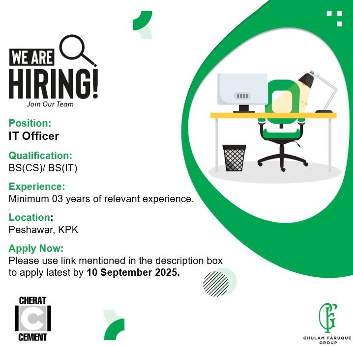 Cherat Cement Company Limited Jobs IT Officer 1