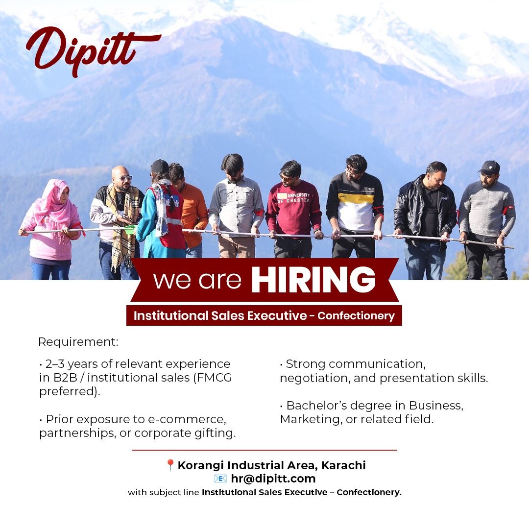 Dipitt Pakistan Jobs Institutional Sales Executive 1