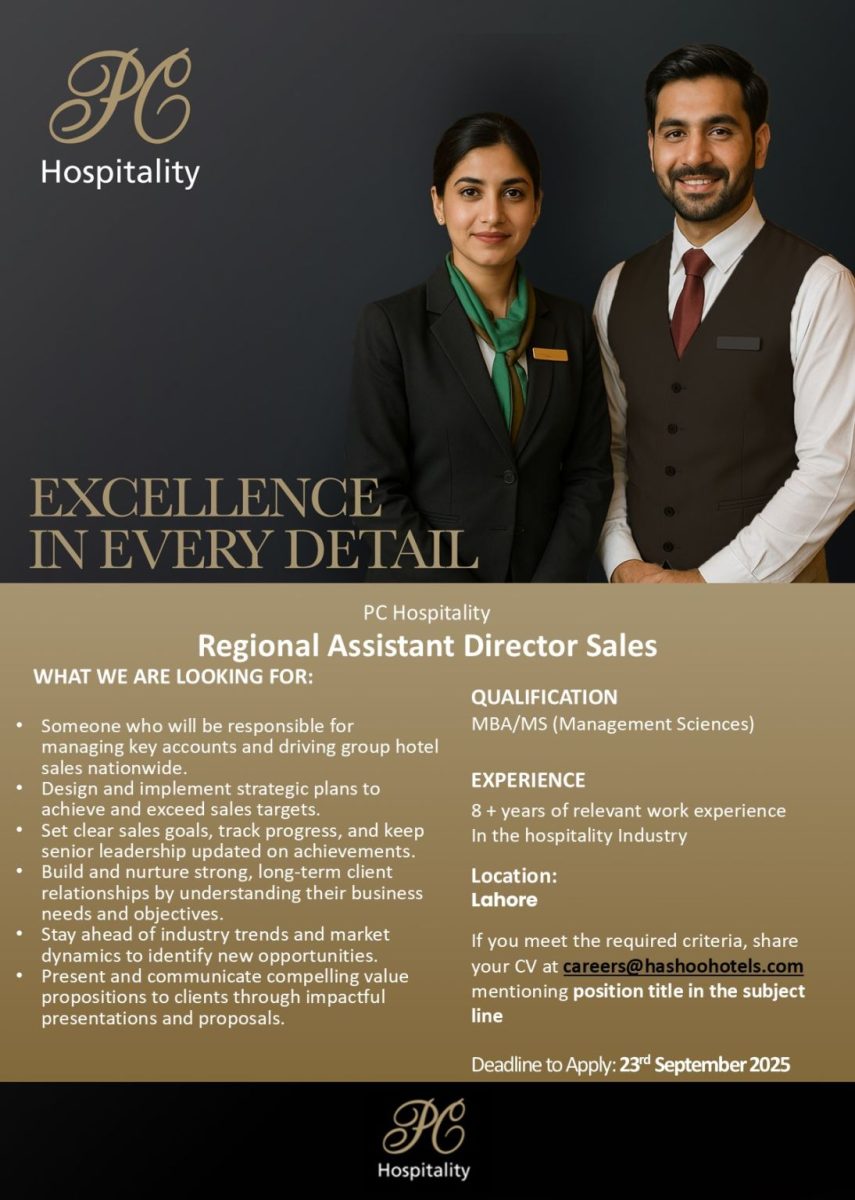 Hashoo Hotels Jobs Regional Assistant Director Sales 1
