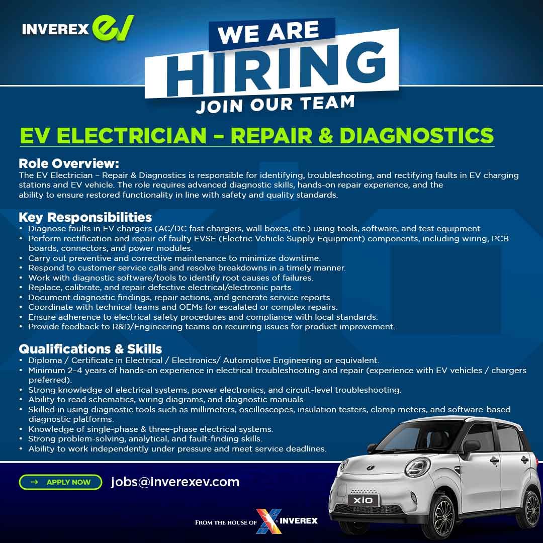 Inverex EV Jobs EV Electrician 1