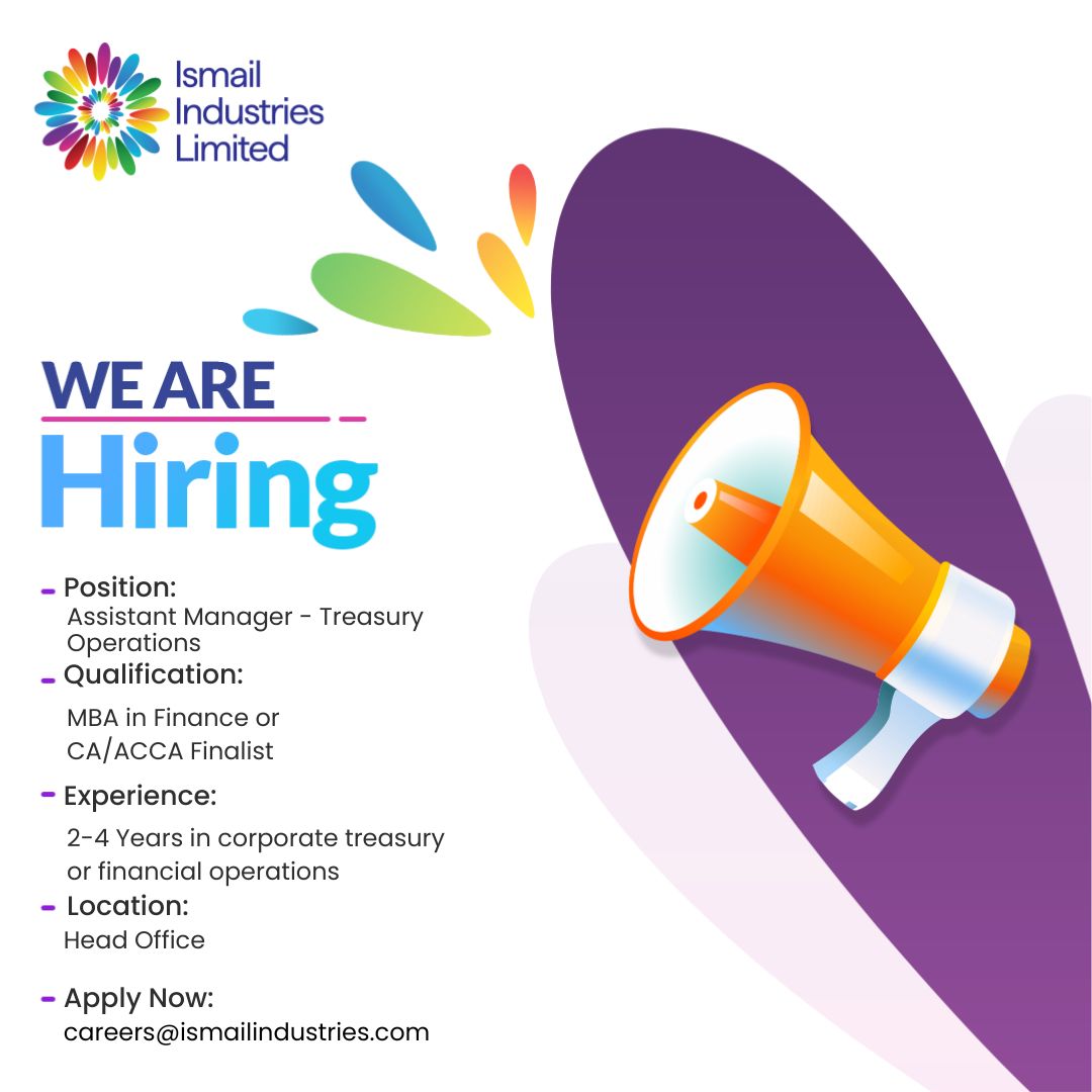 Ismail Industries Limited IIL Jobs September 2025 1