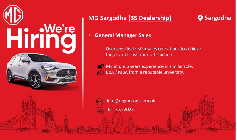MG Motors Pakistan Jobs September 2025 3