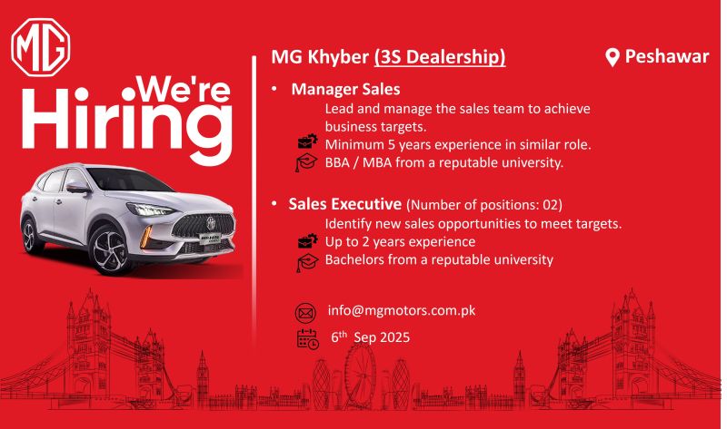 MG Motors Pakistan Jobs September 2025 5