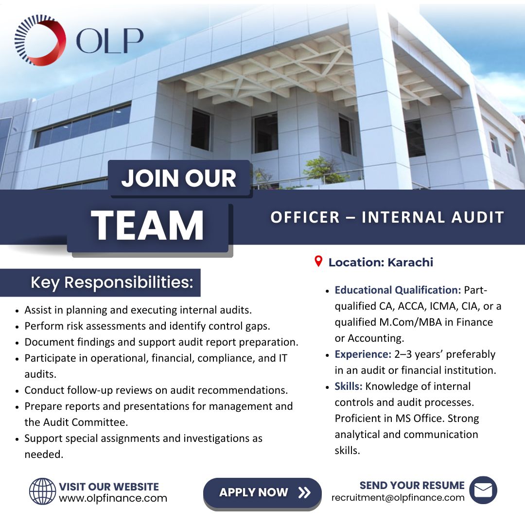 OLP Finance Jobs Officer Internal Audit 1