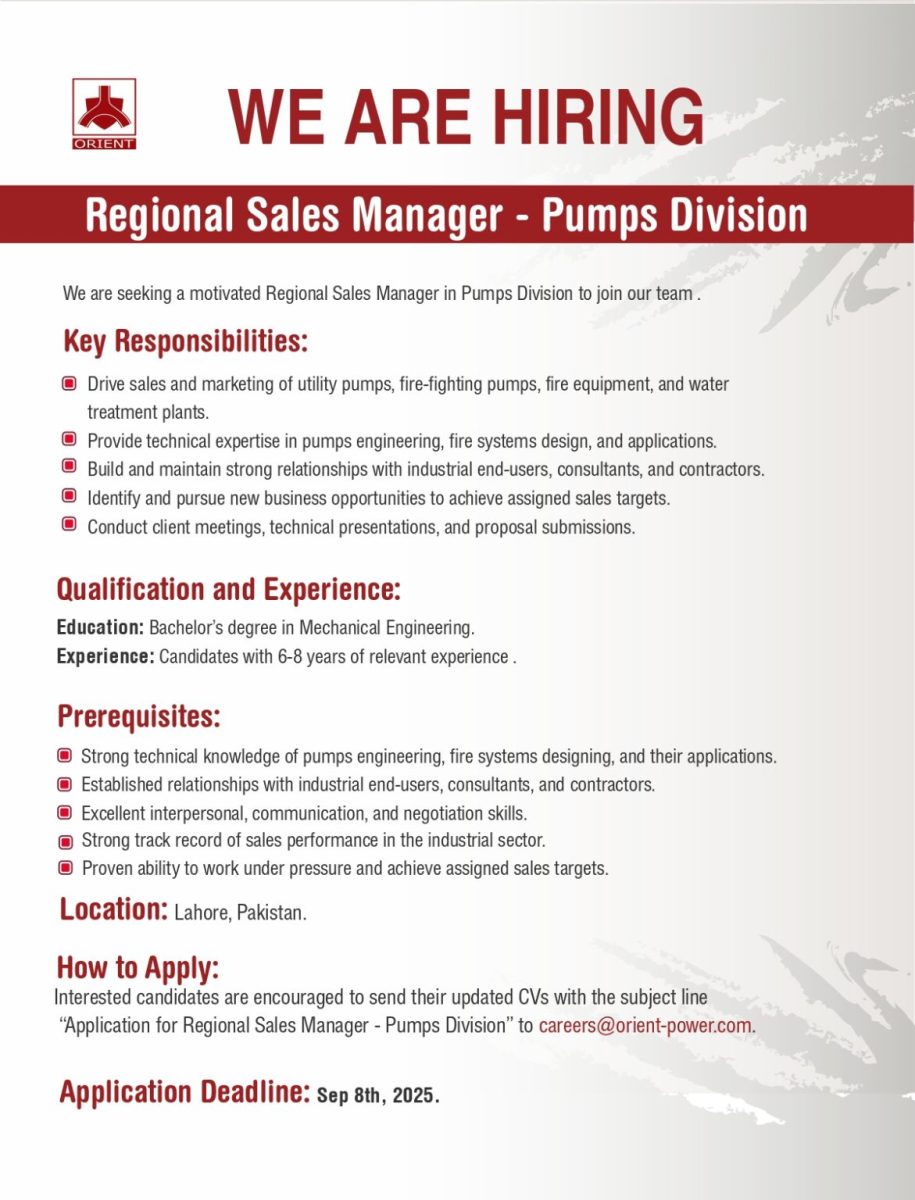 Orient Energy System Jobs Regional Sales Manager 1