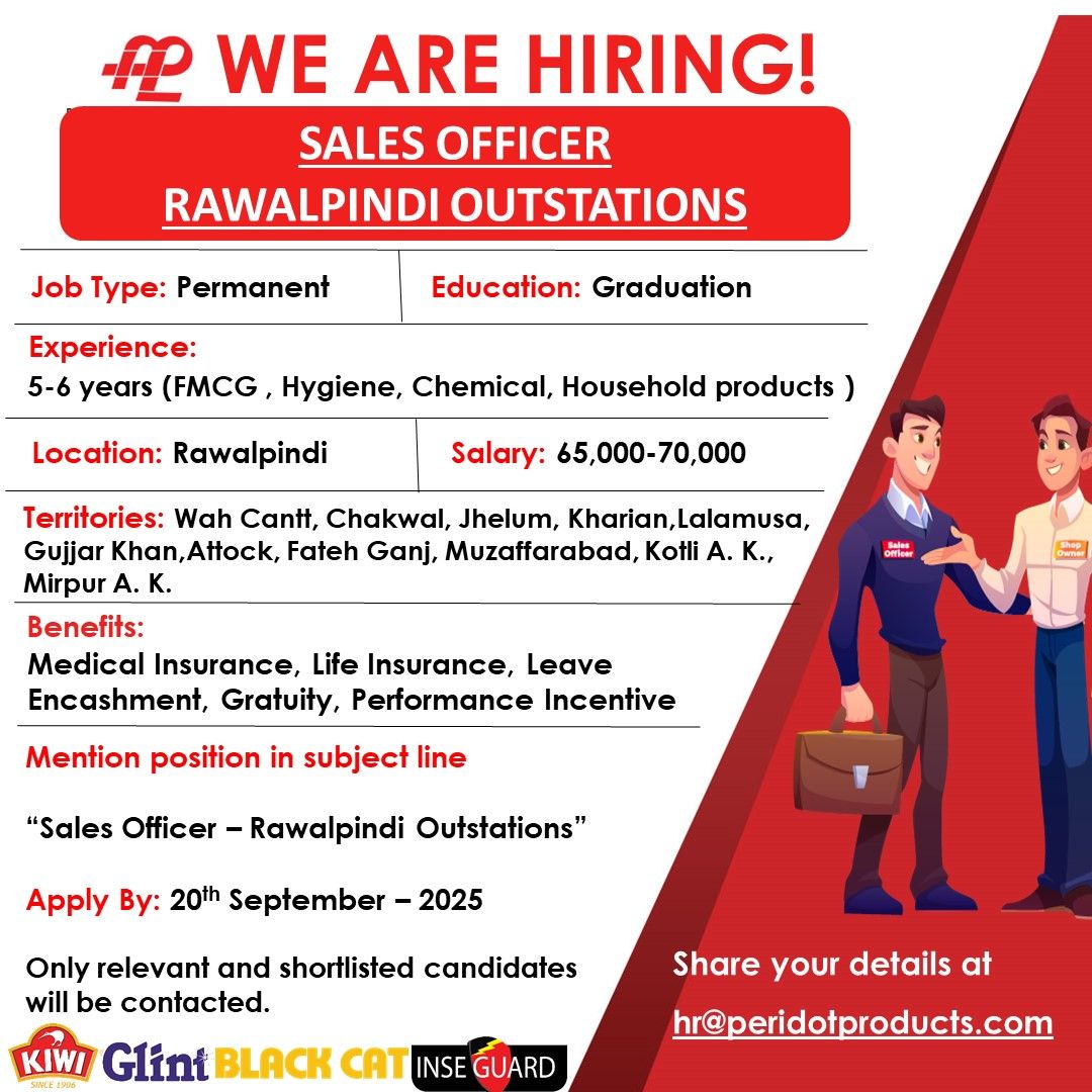 Peridot Products Pvt Ltd Jobs Sales Officer 1