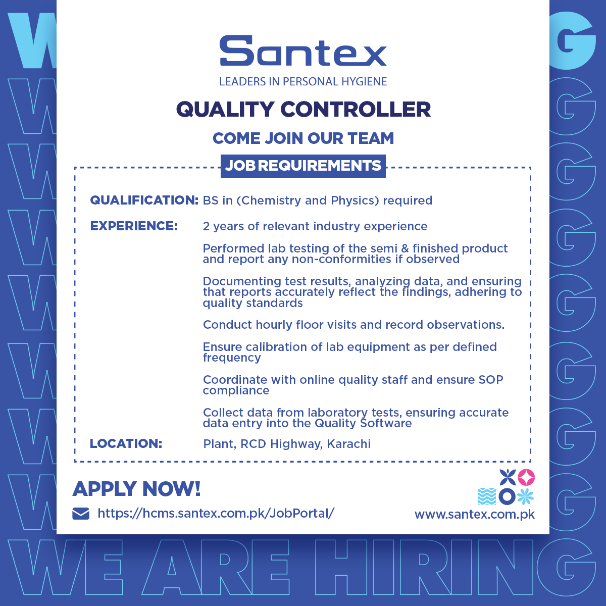 Santex Pvt Ltd Jobs Quality Controller 1