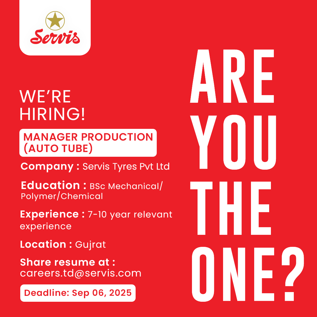Servis Tyres Pvt Ltd Jobs September 2025 2