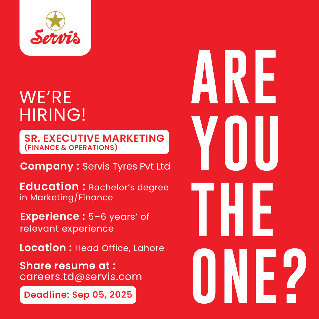 Servis Tyres Pvt Ltd Jobs September 2025 1