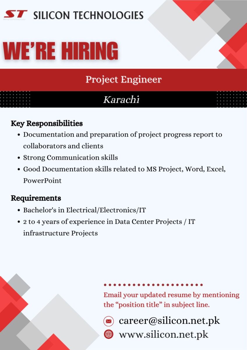 Silicon Technologies ST Jobs Project Engineer 1