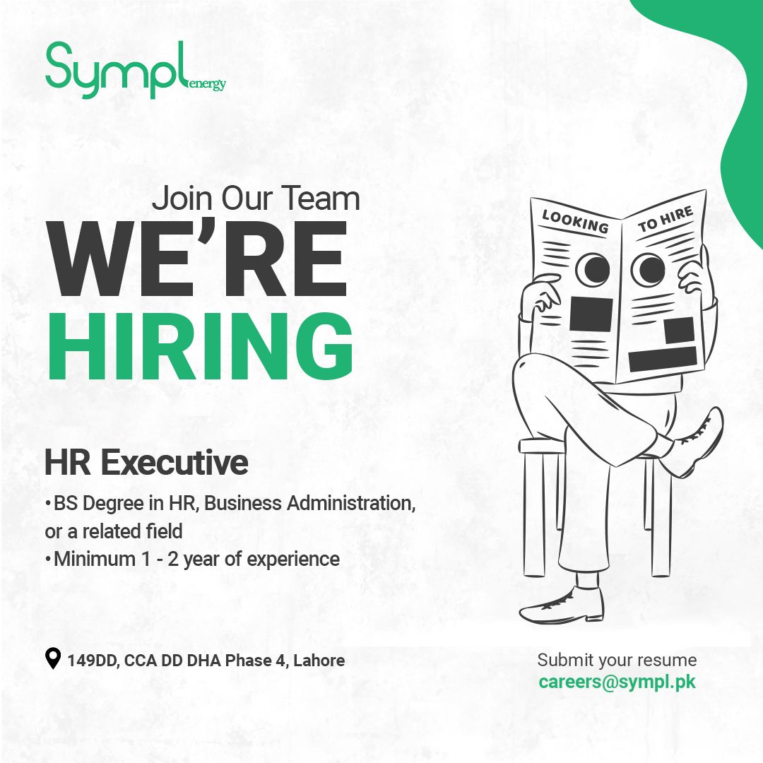 Sympl Energy Jobs HR Executive 1