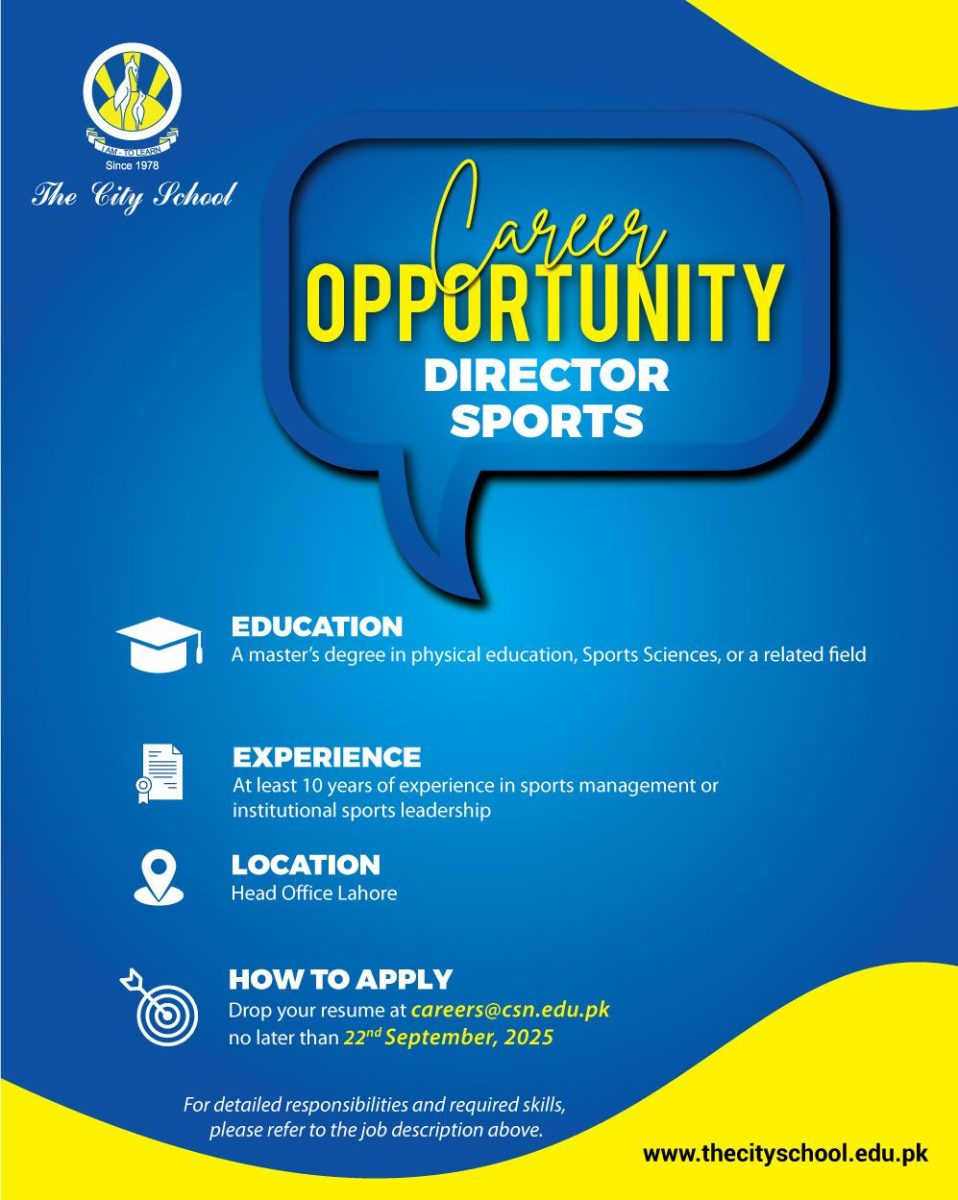 The City School Jobs Septemeber 2025 1