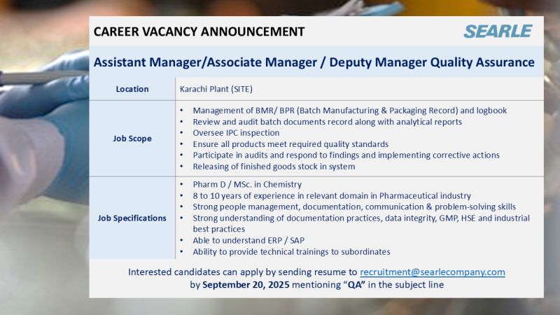 The SEARLE Company Jobs September 2025 2