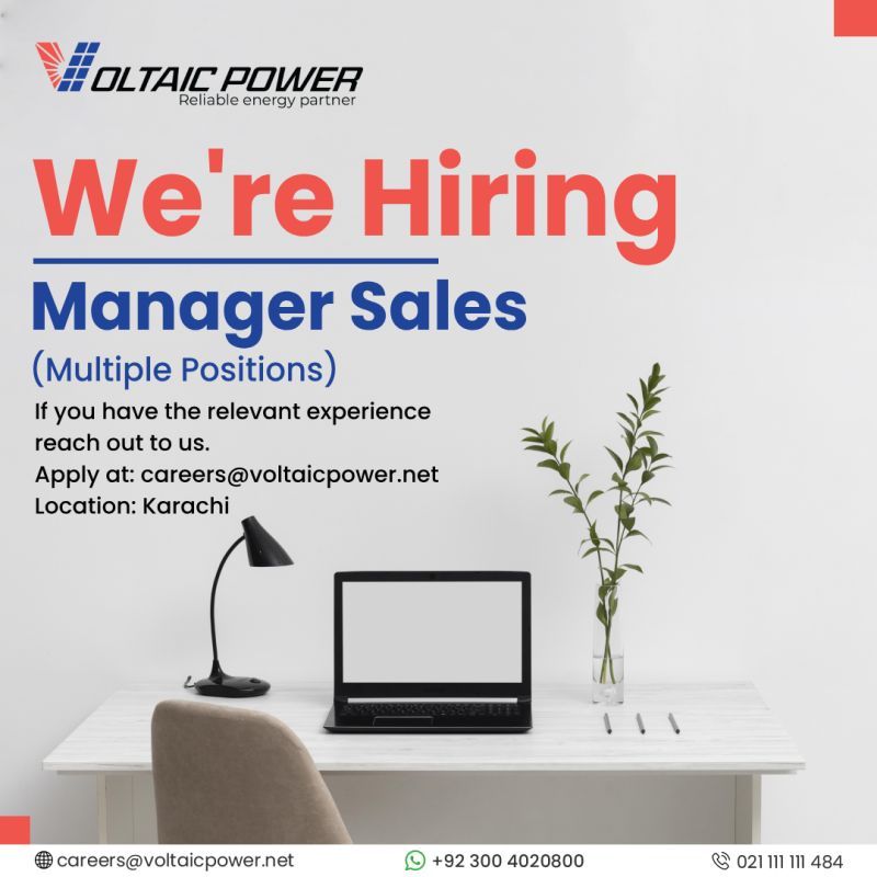 Voltaic Power Jobs Manager Sales 1
