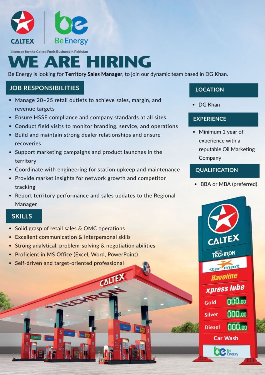 Be Energy Limited Jobs Territory Sales Manager 1